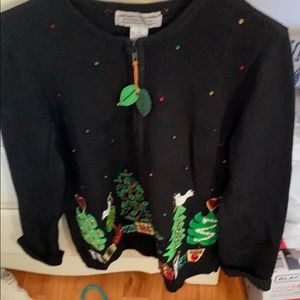 Black Christmas sweater